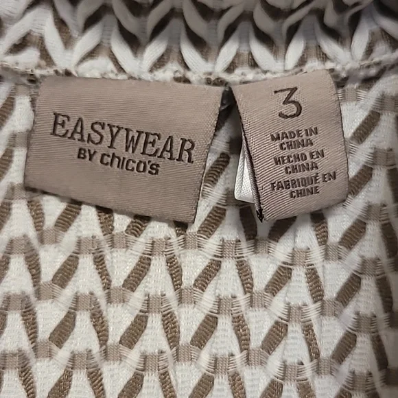 Women's Easywear by Chico's Top Cardigan Tunic Size 3 - Picture 3 of 8